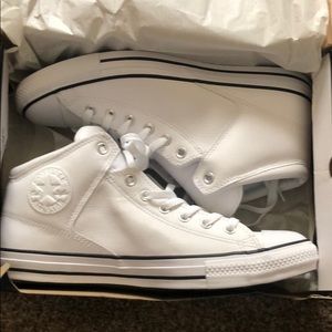 Men’s White leather Converse